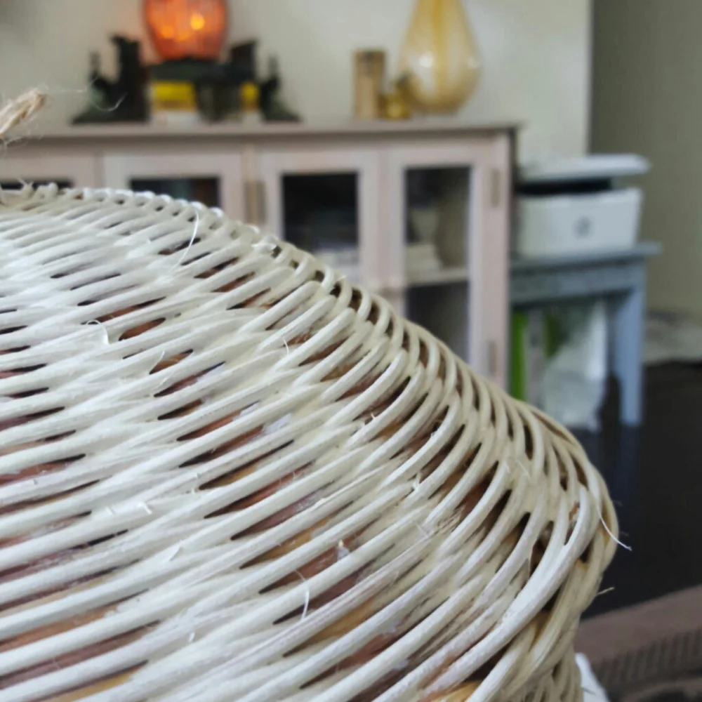 Vintage Hand Woven Lidded Basket